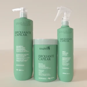 SOUPLELISS EXFOLIANTE CAPILAR  SHAMPO + QUELANTE + MÁSCARA